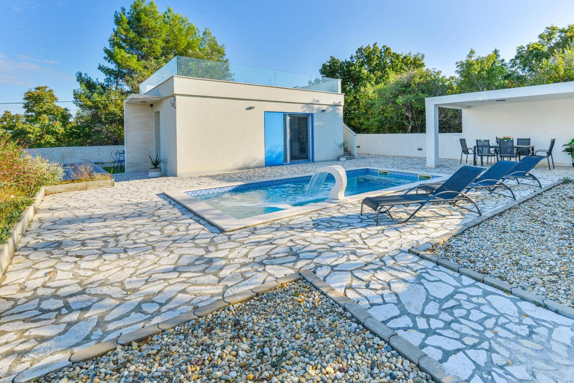 Villa Anna With Pool, Zadar County Vinjerac Exterior foto